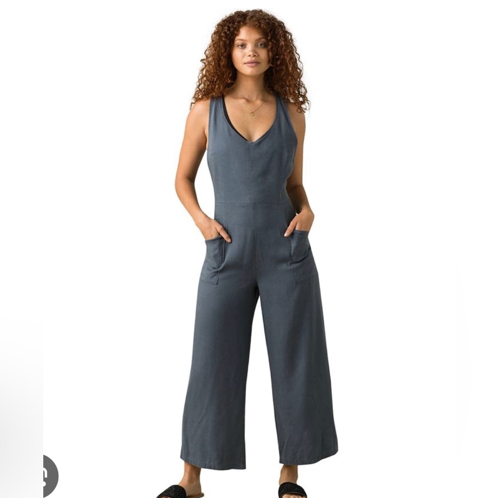 Prana Charcoal Gray Boho Jumpsuit